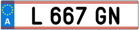 Trailer License Plate